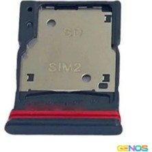 Genos Xiaomi Redmi Note 11 Pro Uyumlu Hafıza Kart + Sim Demiri (Sim Çekmecesi) (Siyah) (SN809418)