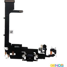 Genos iPhone 11 Pro Uyumlu Filmli Şarj Soketi (Siyah) (SN810068)
