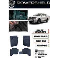 POWERSHIELD Mitsubishi L200 2005-2018 Arası Uyumlu Araca Özel Premium 5D Havuzlu Oto Paspas Takımı
