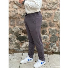Gd Goldoremi Erkek Slim Fit Beli Lastikli Ipli Fermuarlı Likralı Ascoli Kumaş Rahat Jogger