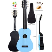 Yankı CG-16BL Oyuncak Gitar Seti 3-11 Yaş Çocuk Gitarı 53cm 6 Telli (Eğitim Kitabı, Kılıf ve Pena Hediyeli)