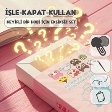 Etamina Hellomina Sürpriz Karakterli Kanaviçe Kitap Ayracı Kiti (İşleme Hobi Seti)