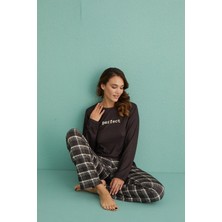 Gd Goldoremi 14102-8 Kadın Perfect Termal Uzun Kol Pijama Takımı