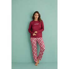 Gd Goldoremi 14102-12 Kadın Moonlight Termal Uzun Kollu Pijama Takım