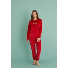 GD Goldoremi 13164-20 Kadın Time To Shine Kadife Pijama Takım