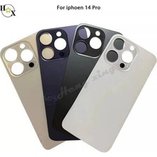 Genos iPhone 14 Pro Arka Kapak Pil Kapağı Cam Ürün Mor Renk