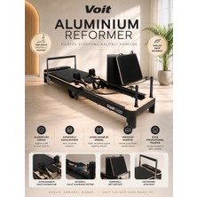 Voit Aluminium Reformer Pilates Aleti – Alüminyum Gövde, Ayarlanabilir Direnç, Profesyonel Pilates Reformer