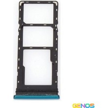 Genos Tecno Spark 7t Uyumlu Hafıza Kart + Sim Demiri (Sim Çekmecesi) (Mavi) (SN809346)