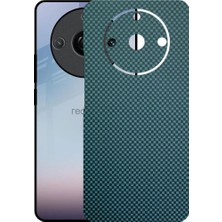 Kapps Realme 11 Pro Plus ile Uyumlu Fiber Serisi Premium Arka Kapak Kaplama(Kenarlar Yoktur!)