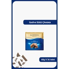 Godiva Ekstra Sütlü Kare Çikolata - 60 gram - 36 Adet