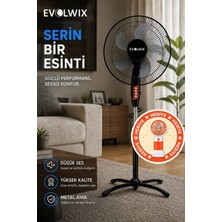 Evolwix 16'' Inç Siyah Ayaklı Vantilatör