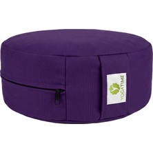 Yogatime Zafu Meditasyon Minderi – Mor - Karabuğday Dolgulu ve Pamuklu Ergonomik Minder