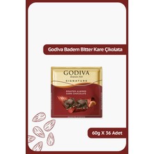 Godiva Kavrulmuş Bademli Bitter Çikolata - 60 gram - 36 Adet