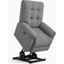Smarto Relax Porto Liftli TV Koltuğu Çift Motorlu Elektrikli Hasta Koltuğu Polyester Kumaş Baba Koltuğu