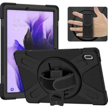 Renas Store Constraın - Galaxy Tab S7 Fe Lte (T737-T736-T733-T730) Defender Tablet Silikon - Siyah