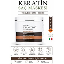 White Diamond  Keratin Saç Maskesi Yoğun Keratin Içerikli Derinlemesine Bakım 500 ml