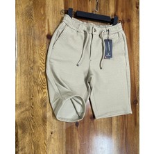 Demente Erkek Kayra Kumaş Beli Lastikli Şort Jogger