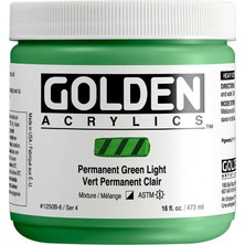 Golden Heavy Body Akrilik Boya 473 ml Seri 4 Permanent Green Light 1250