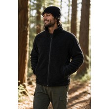 Ghassy Co. Erkek Pro Termal Iç Dış Sherpa Sonbahar Kış Tam Fermuarlı Peluş Sweatshirt