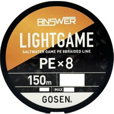 GOSEN Answer Light Game Pe8 Örgü Lrf Ipi 150MT Coctail Yellow 0,4 0.104MM
