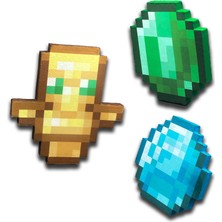 Believe Industry 3D Minecraft 3'lü Magnetli Eşya Seti