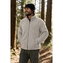 Ghassy Co. Erkek Pro Termal Iç Dış Sherpa Sonbahar Kış Tam Fermuarlı Peluş Sweatshirt