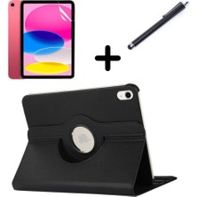 Renas Store Undeplus iPad Air 11INÇ M4/m3/m2 2026-2024 ile Uyumlu Kılıf Dönen Tablet Kilifi Ekran Koruyucu+Kalem