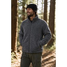 Ghassy Co. Erkek Pro Termal Iç Dış Sherpa Sonbahar Kış Tam Fermuarlı Peluş Sweatshirt