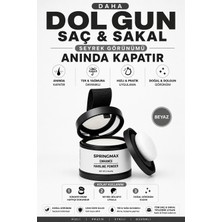 SpringMax Yeni Nesil Saç Dolgunlaştırıcı Saç Kapatıcı Beyaz Pudra | Seyrek Sakal Saçlar İçin | Dip Boya Etkili Beyaz Kapatıcı Suda Çıkmaz