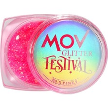Renas Store Mov Krem Glitter Festival No:9 80S Pinky – Pembe Simli Krem Glitter – Yüz & Vücut Için Kalıcı Parlak Makyaj / 6 G