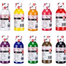 Red Apple Dekoratif Kumaş Boyası Seti 100 ml 10LU Ana Renkler
