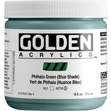 Golden Heavy Body Akrilik Boya 473 ml Seri 4 Phthalo Green (Blue Shade) 1270