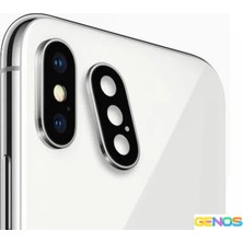 Genos iPhone x Uyumlu Kamera Camı (Gri) (SN807475)