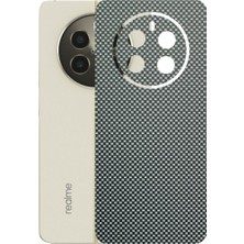 Kapps Realme 12 Plus ile Uyumlu Fiber Serisi Premium Arka Kapak Kaplama(Kenarlar Yoktur!)