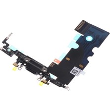 Genos Iphone 8 Uyumlu Şarj Soket Flex Siyah Renk