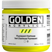 Golden Heavy Body Akrilik Boya 473 ml Seri 5 Fluorescent Chartreuse 4615