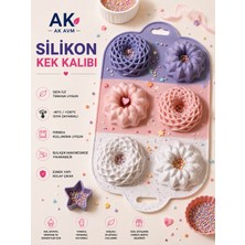 Ak Avm 6’lı Figürlü Silikon Kek Kalıbı Mini Muffin Donut Yapışmaz Fırın Kalıbı