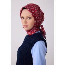 Belli Twill Ipek Eşarp Kırmızı