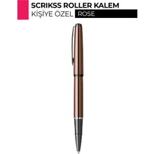 Giftcrea Kişiye Özel Scrikss Metropolis 78 Roller Kalem - Isim ve Logo Baskılı Mat Siyah Kalem