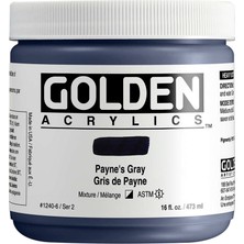 Golden Heavy Body Akrilik Boya 473 ml Seri 2 Paynes Gray 1240