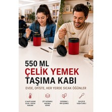 Begin Power 550 Ml paslanmaz Çelik Sızdırmaz Termos Yemek Taşıma Kabı / Sefer Tası Beslenme Kutusu