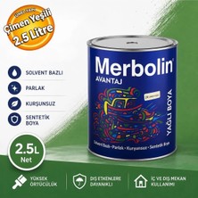 Merbolin Mrb-Y Sentetik Yağlı Boya Çimen Yeşili 2,5 Litre Çimen Yeşil