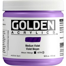 Golden Heavy Body Akrilik Boya 473 ml Seri 6 Medium Violet 1572