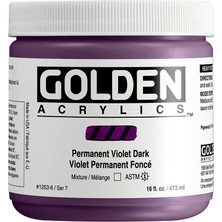 Golden Heavy Body Akrilik Boya 473 ml Seri 7 Permanent Violet Dark 1253