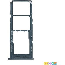 Genos Samsung Galaxy A13 Uyumlu Hafıza Kart + Sim Demiri (Sim Çekmecesi) (Siyah) (SN809449)