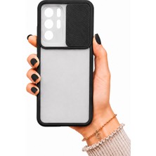 kilifone Xiaomi Poco X3 GT Uyumlu Kılıf Sürgülü Kamera Korumalı Mat Lensi Telefon Kılıfı - Siyah