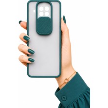 kilifone Xiaomi Mi 10T Lite 5G Uyumlu Kılıf Sürgülü Kamera Korumalı Mat Lensi Telefon Kılıfı - Koyu Yeşil