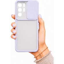 kilifone Xiaomi Poco X3 GT Uyumlu Kılıf Sürgülü Kamera Korumalı Mat Lensi Telefon Kılıfı - Lila