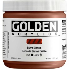Golden Heavy Body Akrilik Boya 473 ml Seri 1 Burnt Sienna 1020