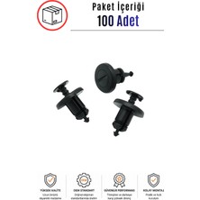 SEMECHLER Renault Megane 2 Clio 2 Kangoo Laguna Scenıc Symbol Uyumlu Panjur Tampon Klipsi (100 Adet)